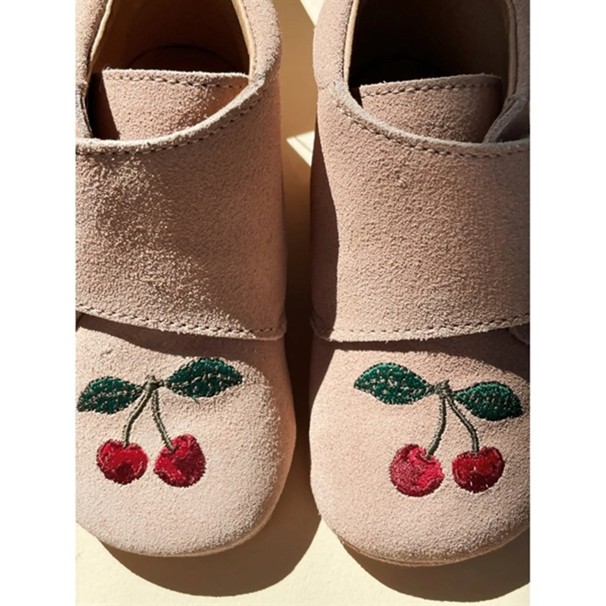 Konges Sljd Mamour Embroidery Footies Dusty Pink