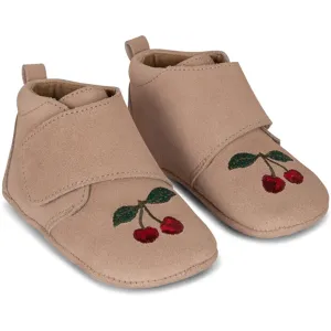 Konges Sljd Mamour Embroidery Footies Dusty Pink