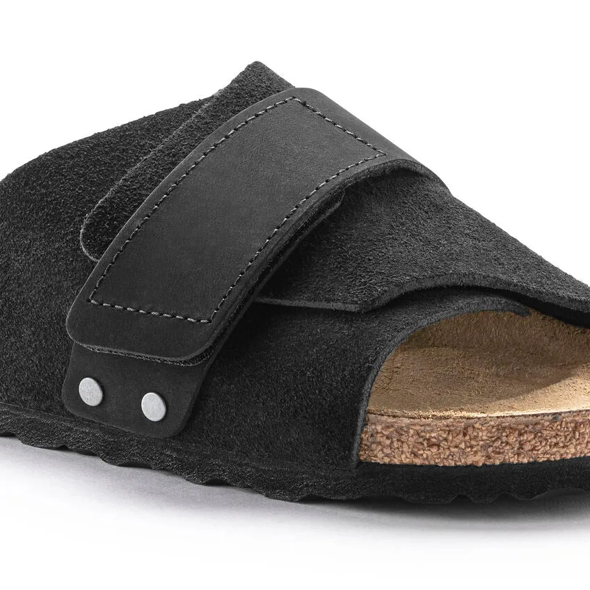 Kyoto Men - Black Nubuck and Suede Leather||Kyoto pour hommes - Nubuck et sude noir