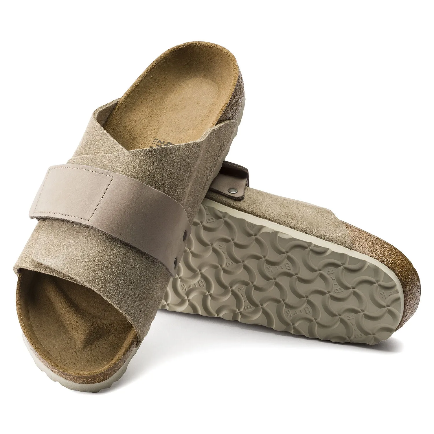 Kyoto Men - Taupe Nubuck and Suede Leather||Kyoto pour hommes - Sude et cuir nubuck taupe