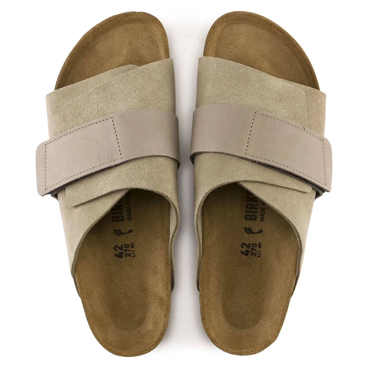 Kyoto Men - Taupe Nubuck and Suede Leather||Kyoto pour hommes - Sude et cuir nubuck taupe