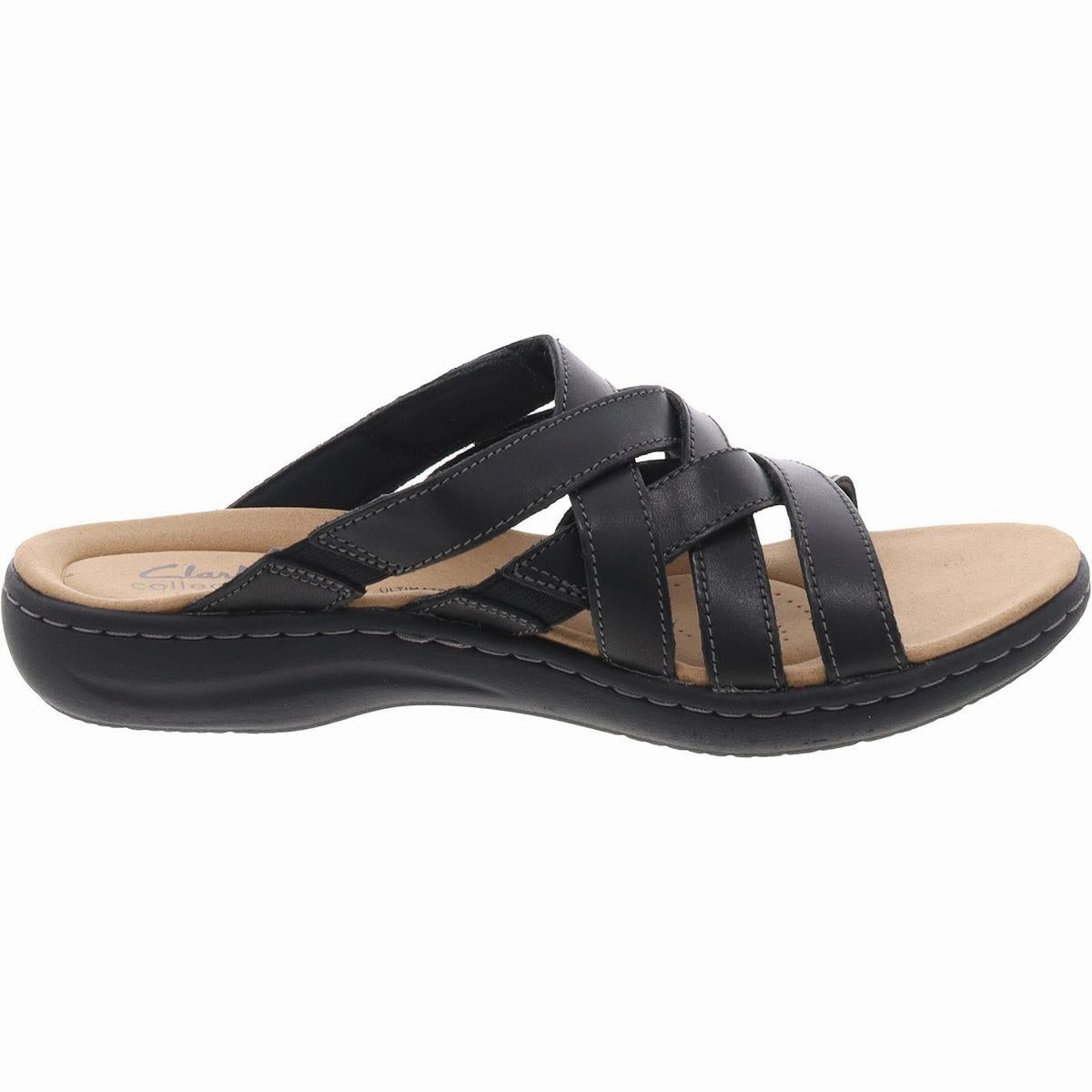Laurieann Bali Womens Strappy Open Toe Slide Sandals
