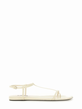 Leather Sandals With Ankle Strap
