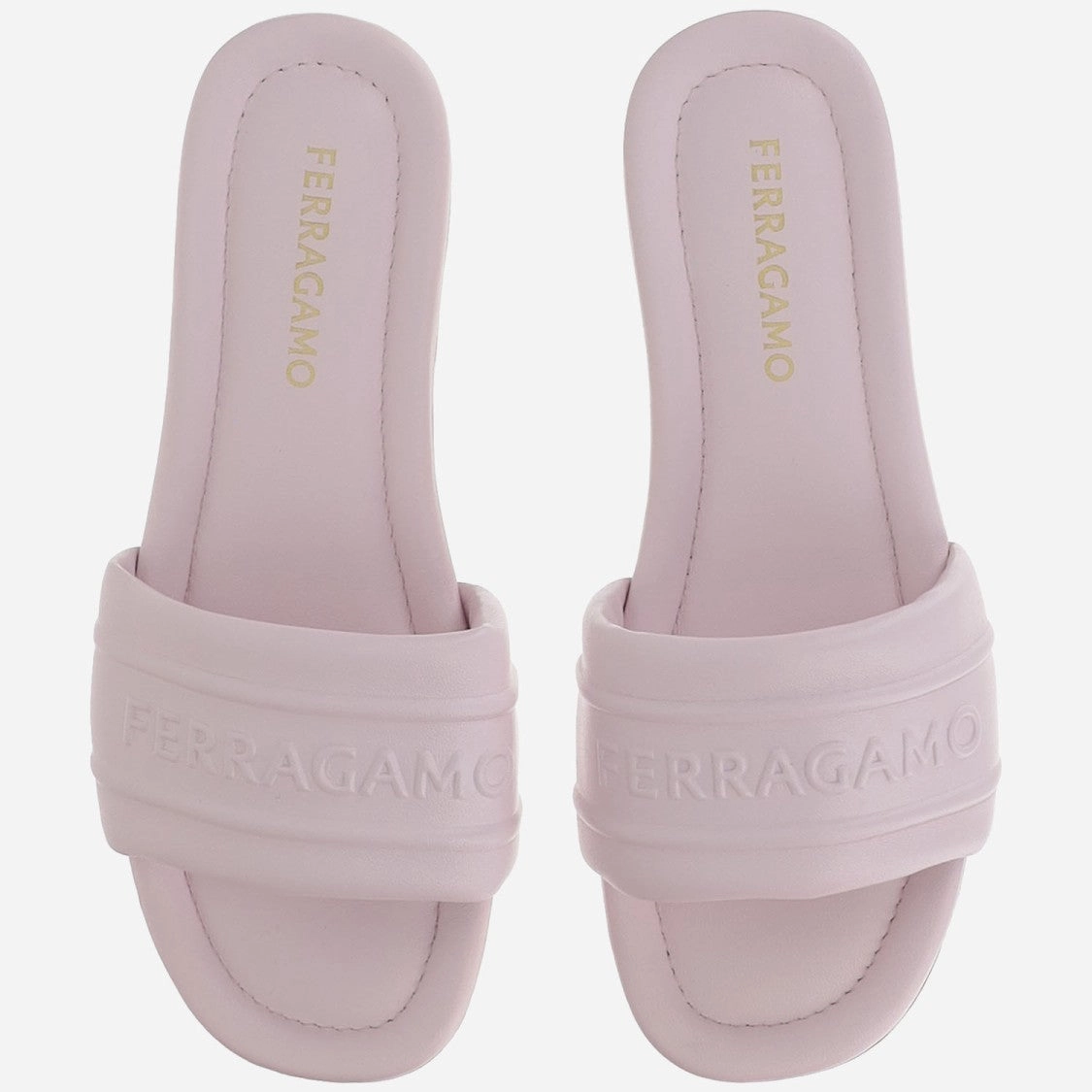 Leather Sandals With Logo