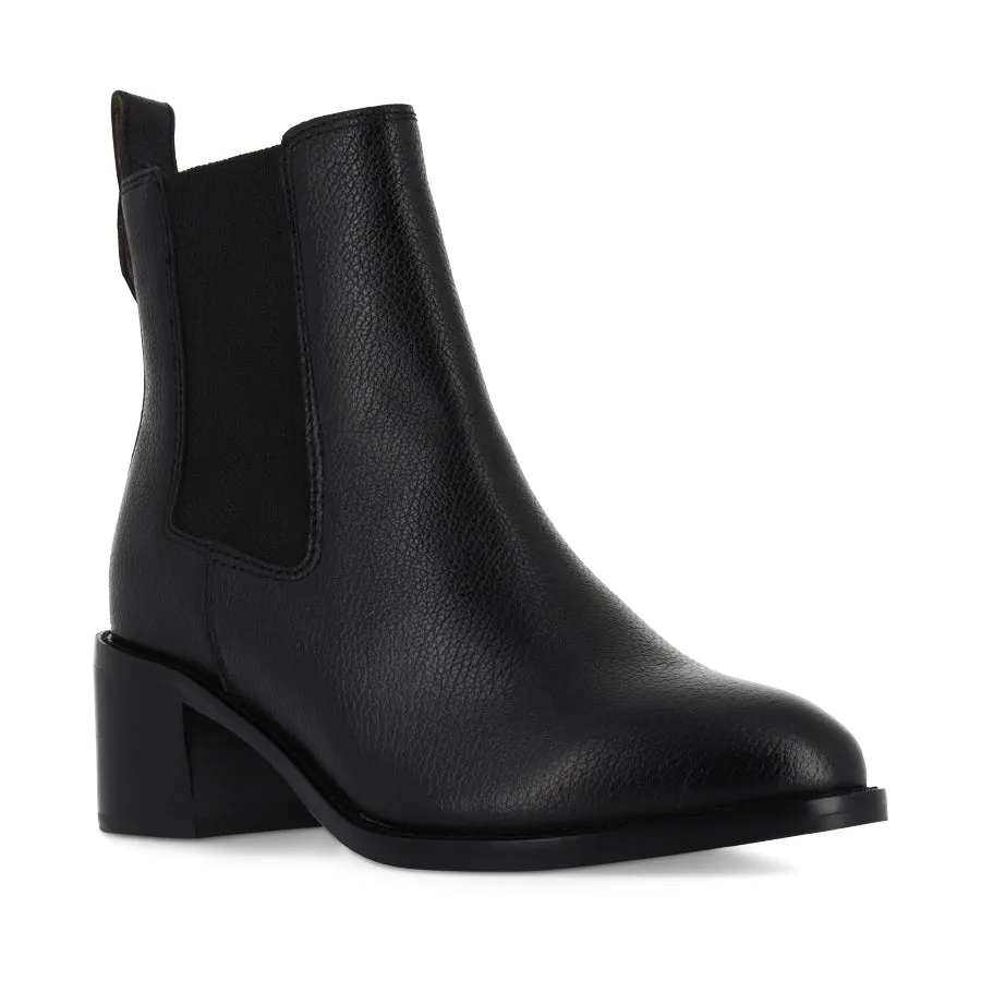 LIBERTY  - BLACK TUMBLED LEATHER