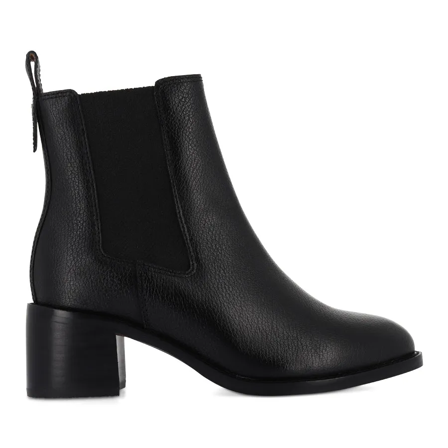 LIBERTY  - BLACK TUMBLED LEATHER
