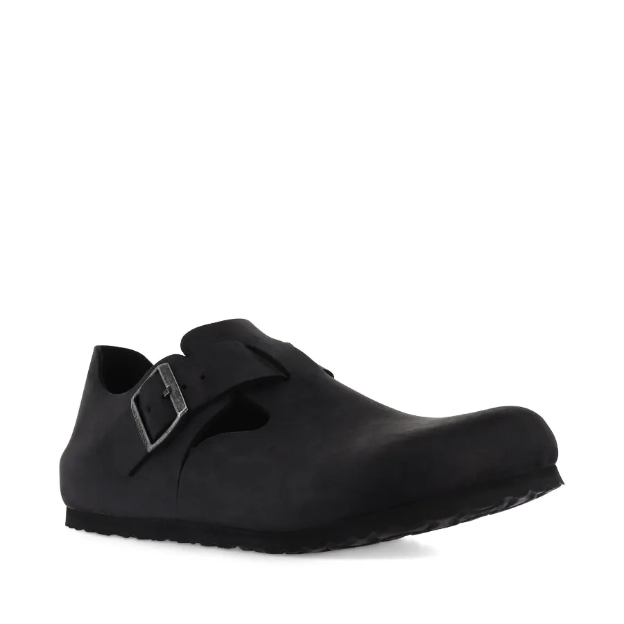 LONDON - BLACK OILED LEATHER