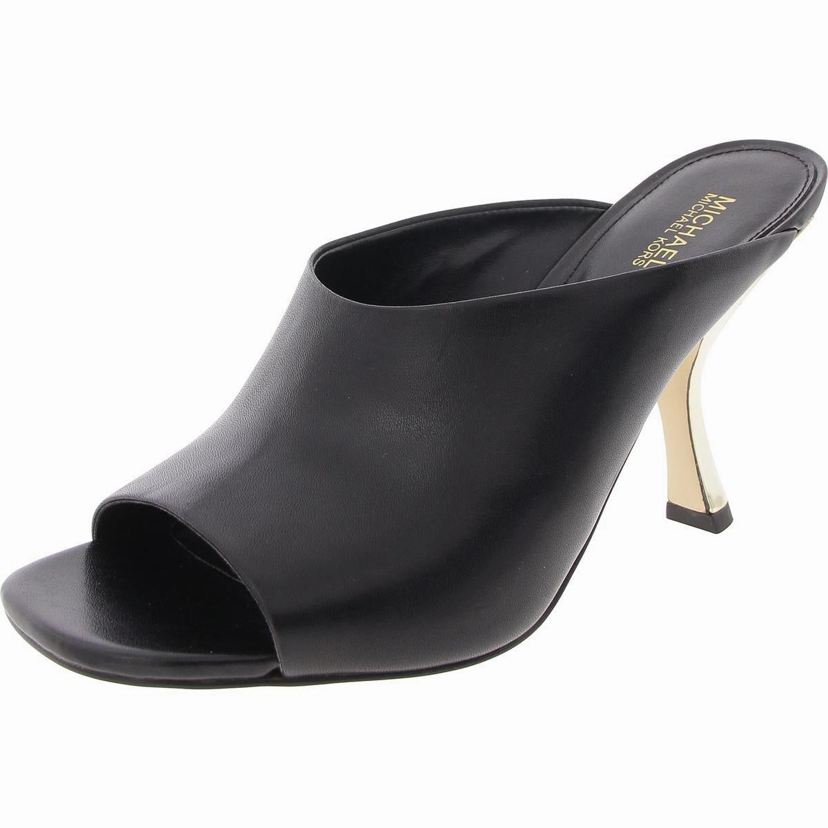 Luna Mule Womens Metallic Leather Mule Sandals