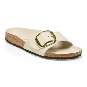 Madrid Big Buckle - High Shine Ecru Leather||Madrid grosses boucles - Cuir cru trs brillant (Copie)