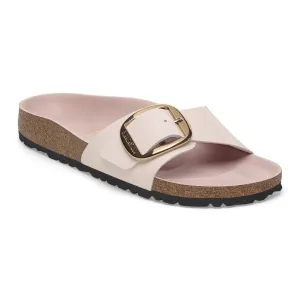 Madrid Big Buckle - High Shine Light Pink Leather||Madrid grosses boucles - Cuir trs brillant rose ple