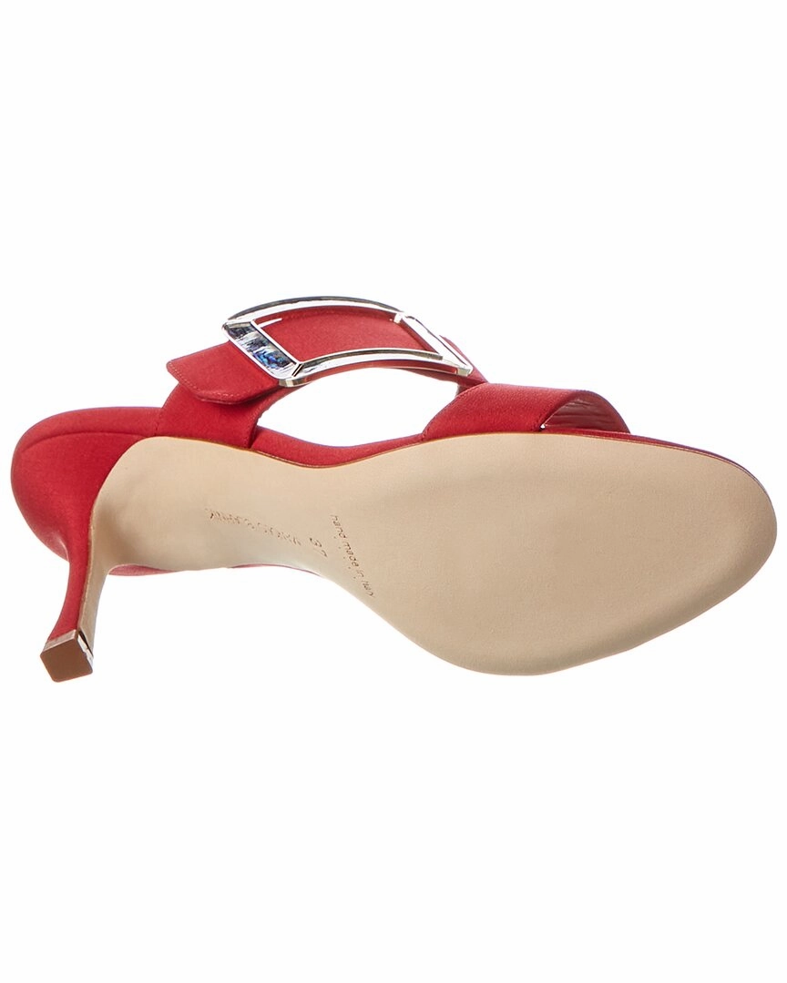Manolo Blahnik Gable 90 Silk Sandal
