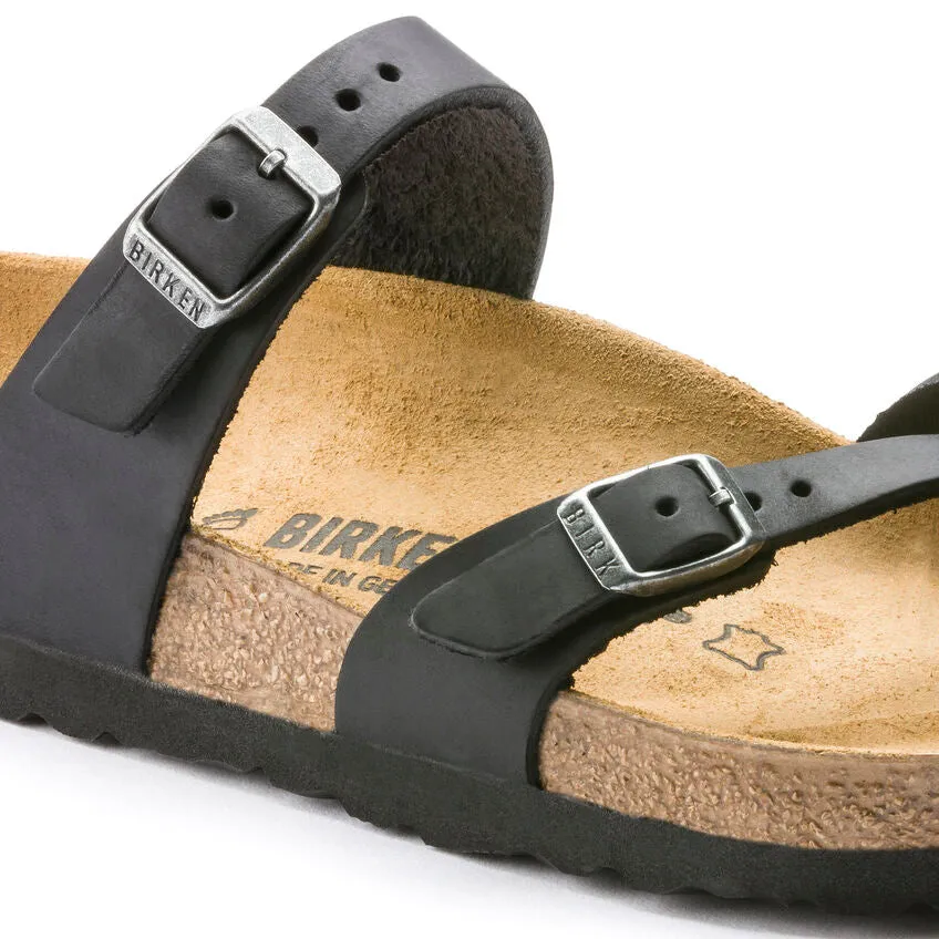 Mayari - Black Oiled Leather||Mayari - Cuir huil noir