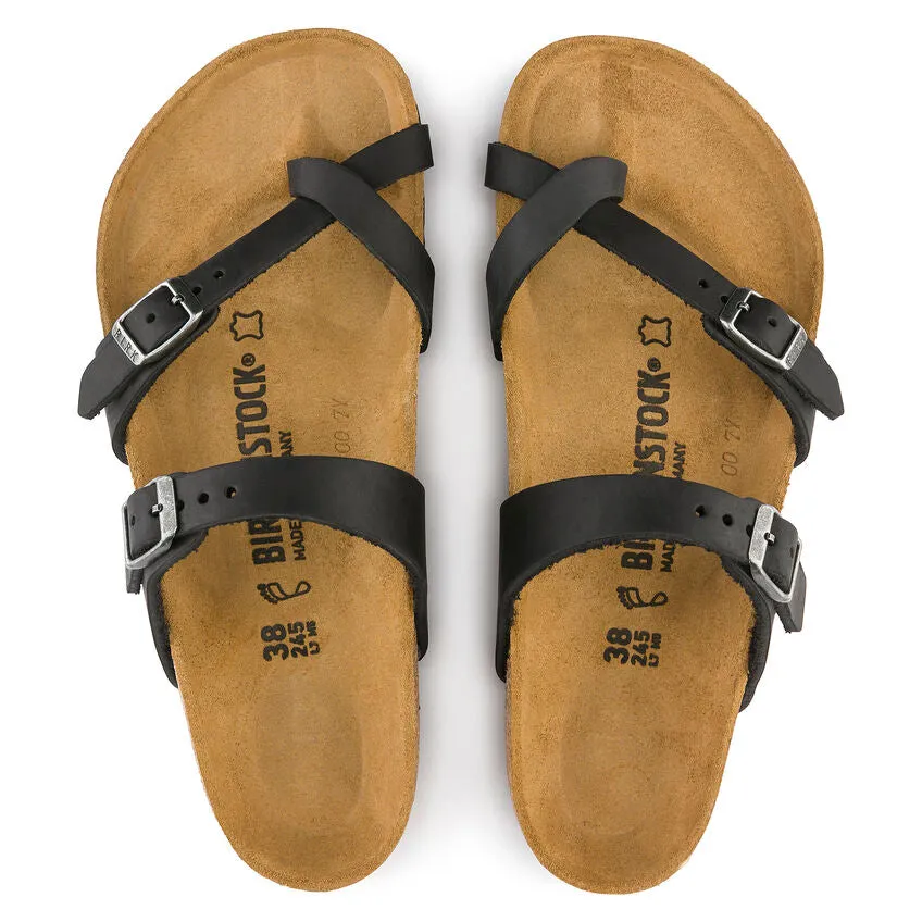 Mayari - Black Oiled Leather||Mayari - Cuir huil noir