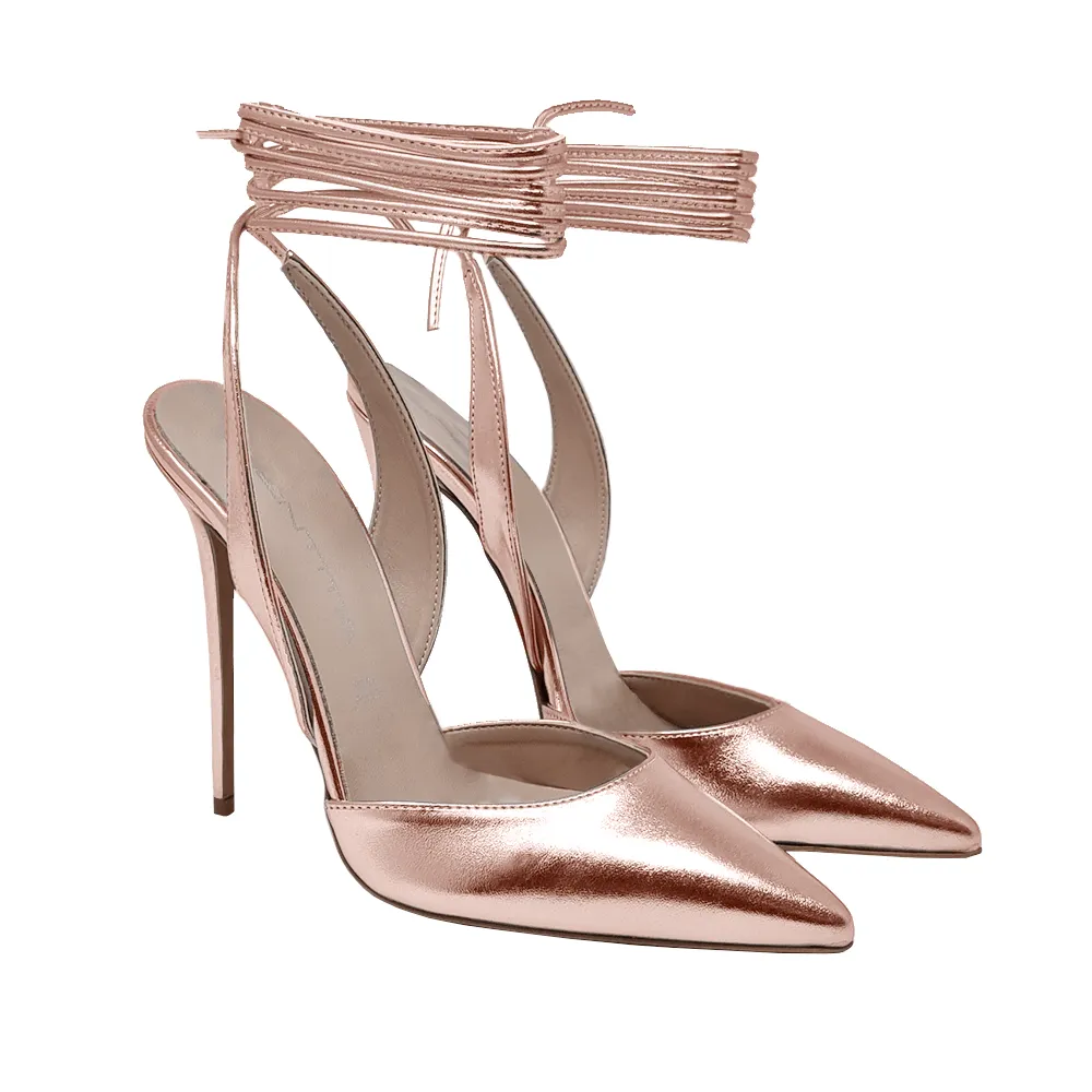 MICHELLE COPPER METALIZED LEATHER