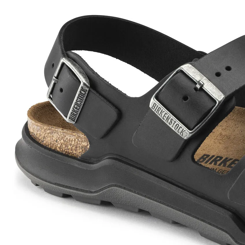 Milano CrossTown Men - Black Oiled Leather||Milano CrossTown pour femmes - Cuir huil noir