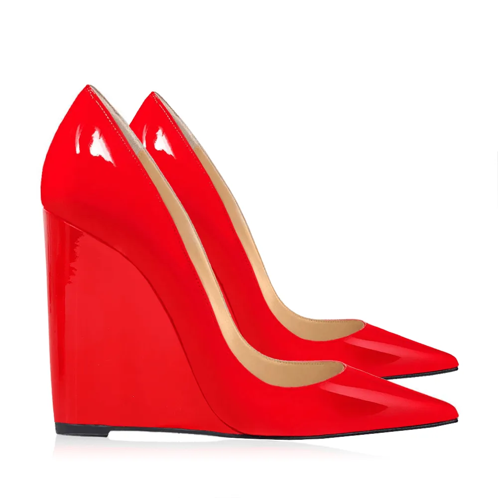 MONICA RED PATENT 100mm