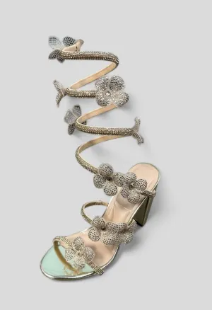 MORRIS632 - GOLD SPIRAL HEELS