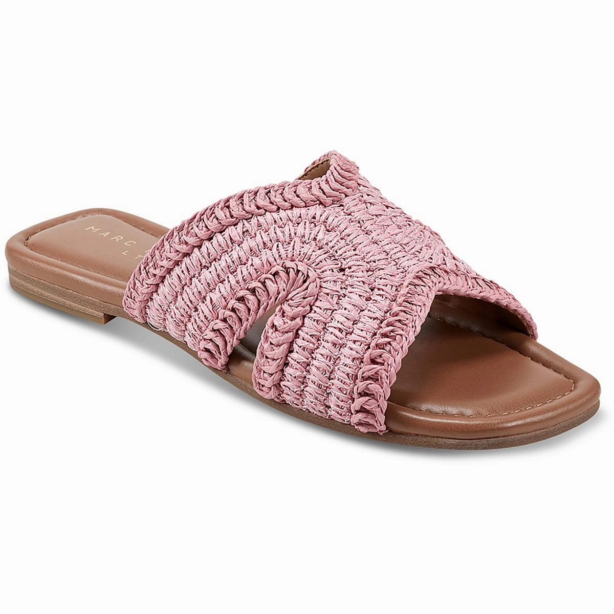 Narda Womens Woven Slip-On Slide Sandals