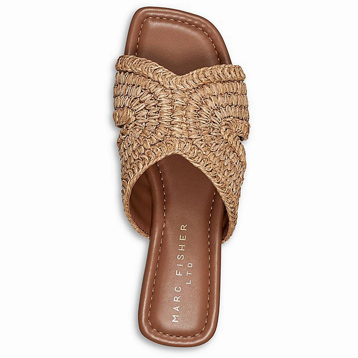 Narda Womens Woven Slip-On Slide Sandals