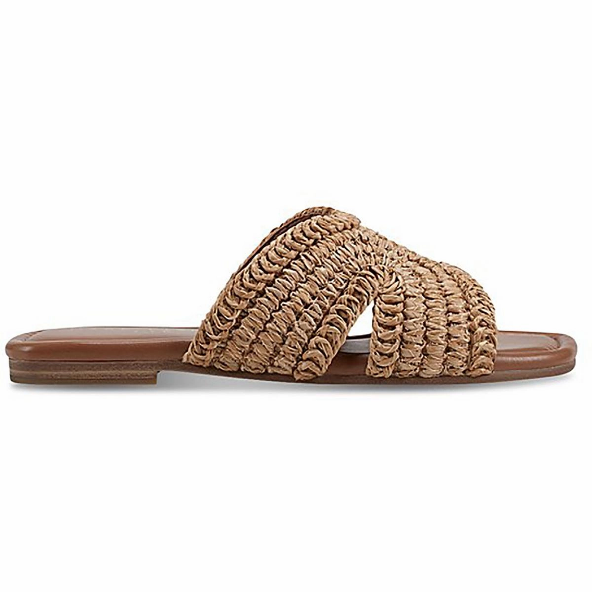 Narda Womens Woven Slip-On Slide Sandals