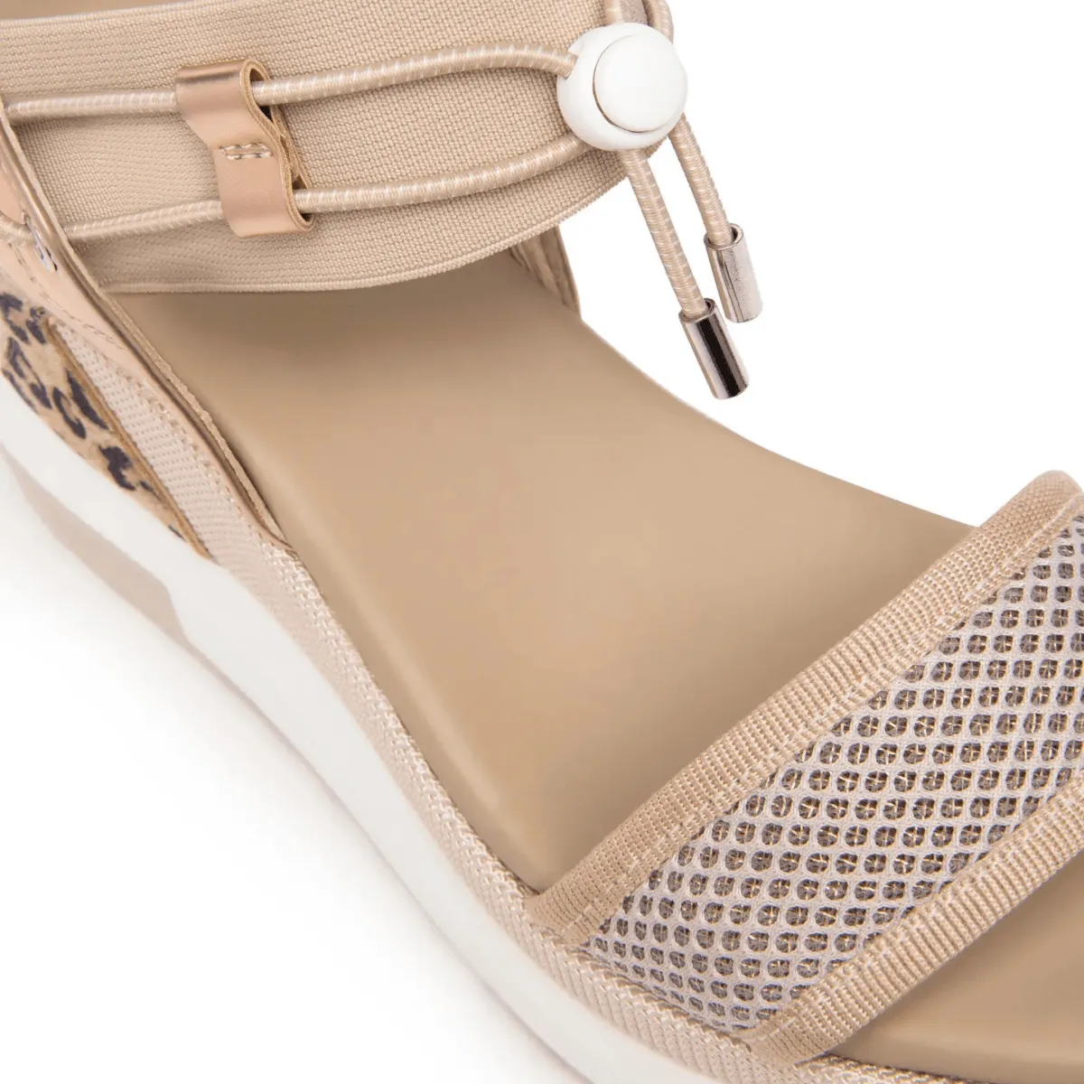NeroGiardini Women's E3 07750 D Nude/Leopard/Rose Gold