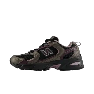 New Balance 530 Black Metallic Plum Brown