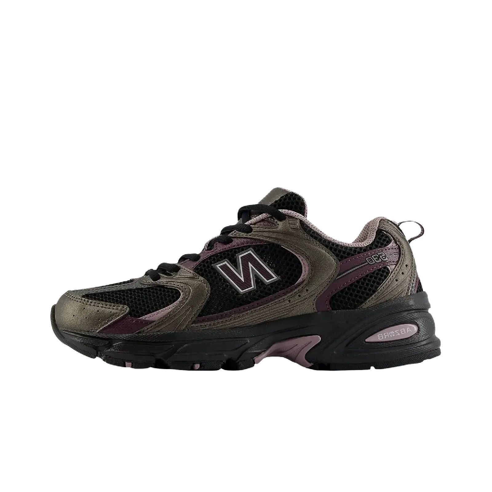 New Balance 530 Black Metallic Plum Brown