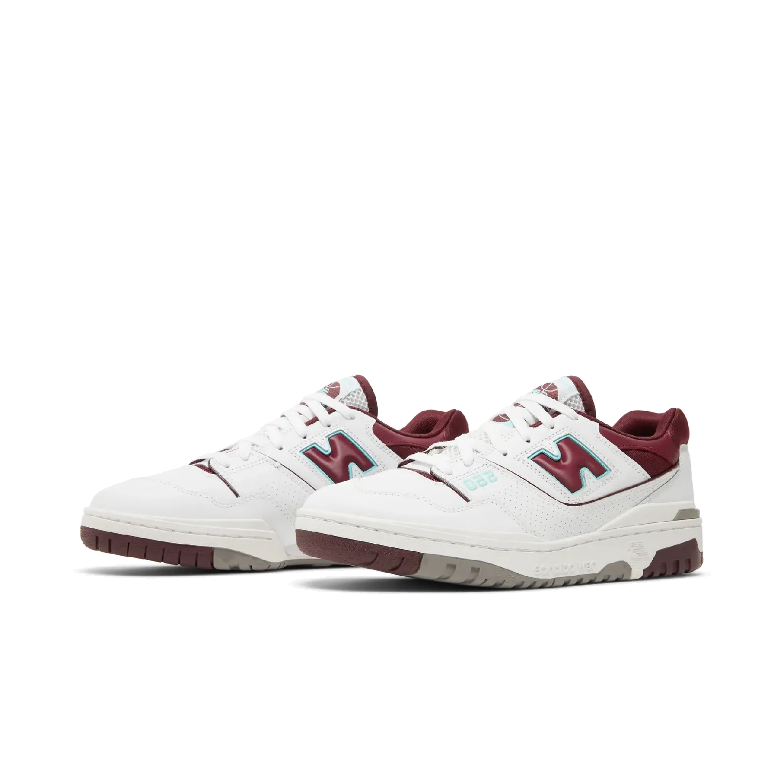 New Balance 550 Burgundy Cyan