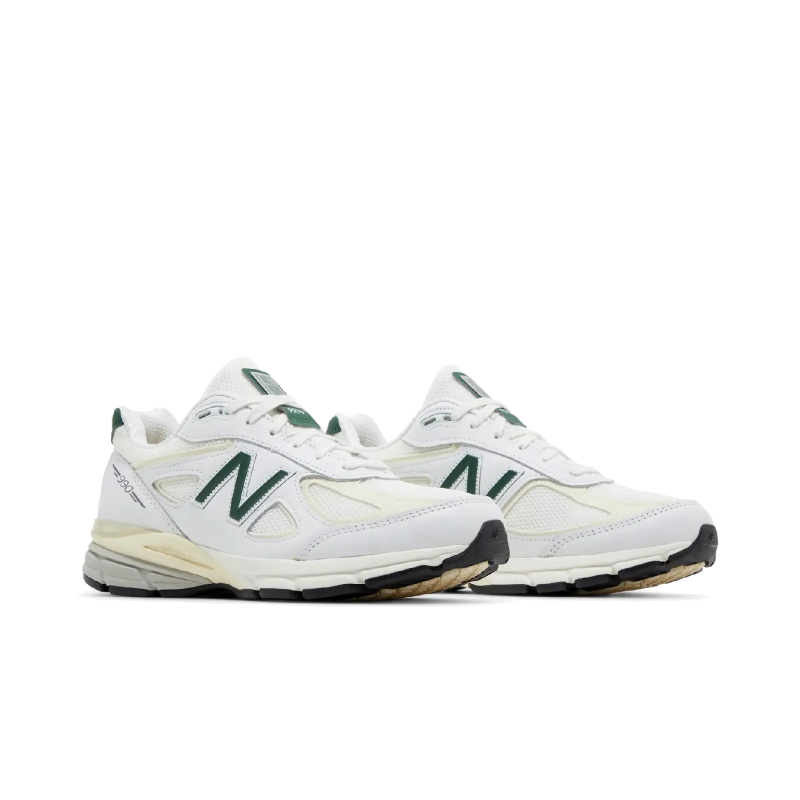 New Balance 990v4 MiUSA White Green