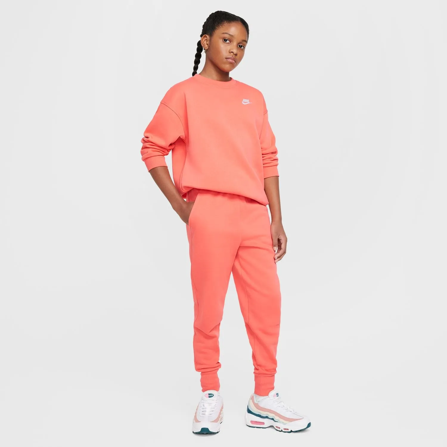 nike Club Fleece OS Crew - Youth
