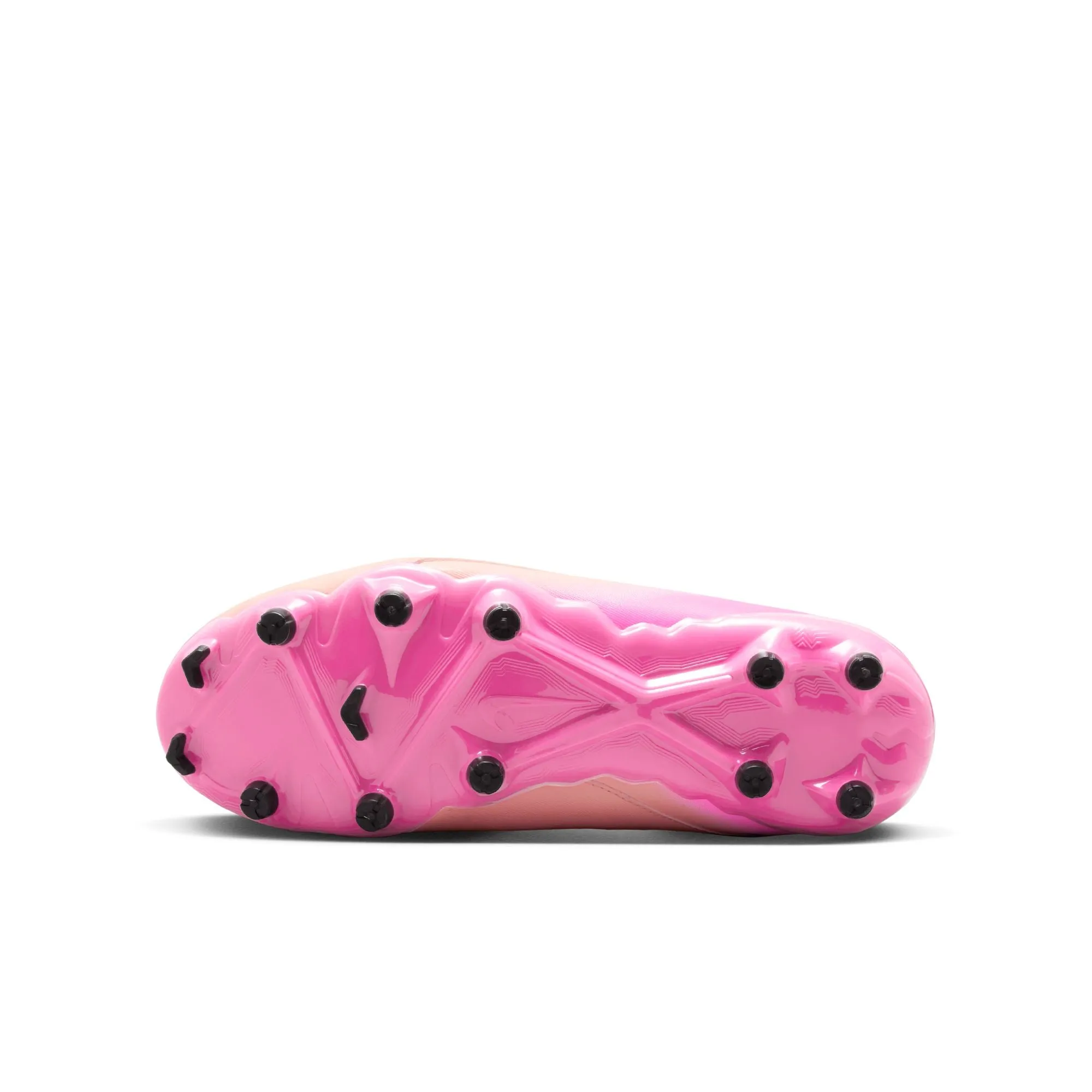 Nike Junior Phantom Luna II Academy FG Firm Ground Soccer Cleats - Crimson Tint/ Black/ Pink/ Blast