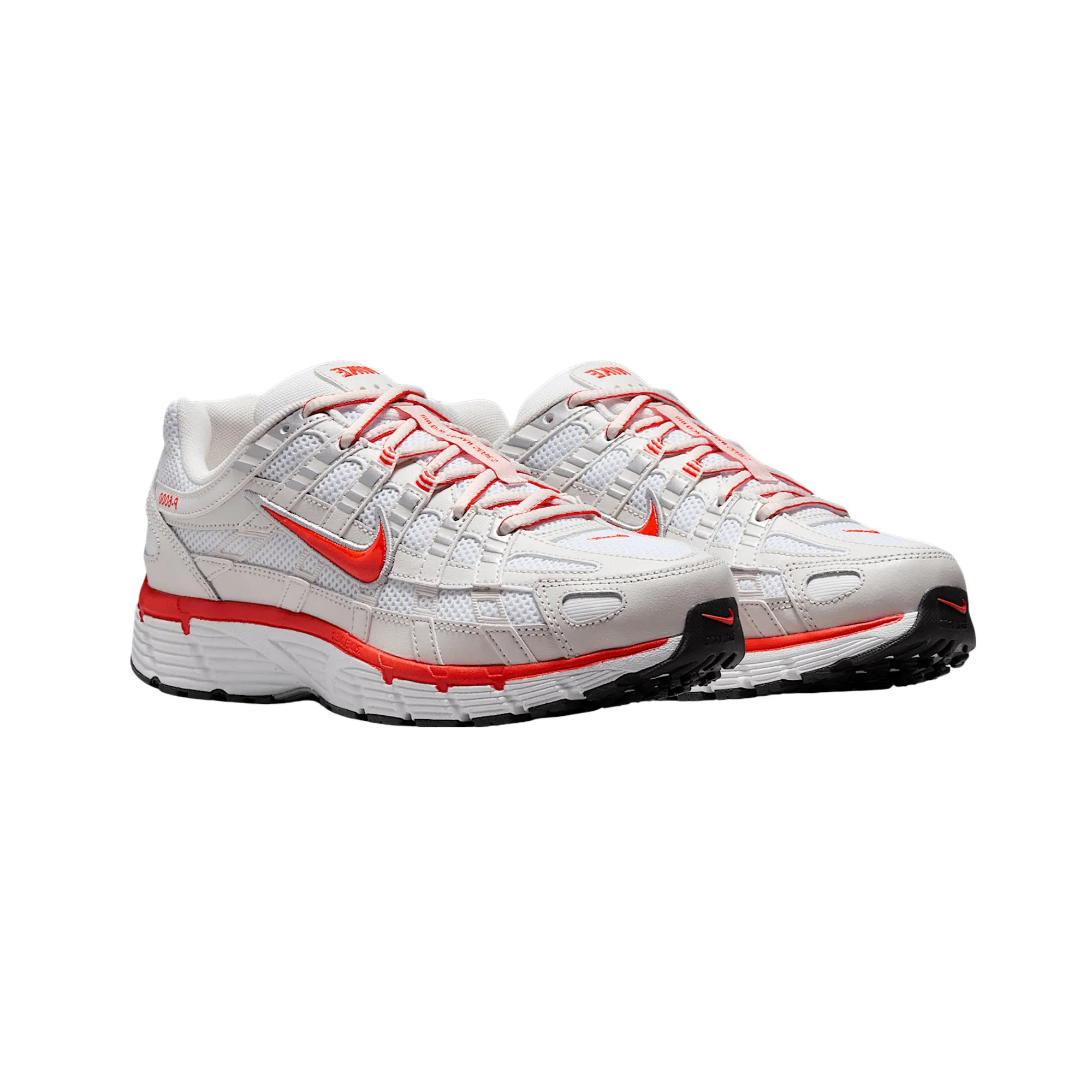 Nike P-6000 'White Platinum Tint Black Picante Red' Women's (2025)