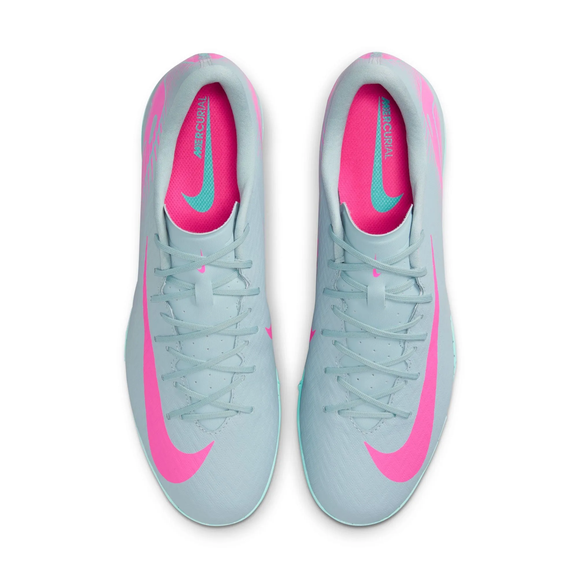 Nike Zoom Mercurial Vapor 16 Academy TF Turf Soccer Shoes- Ocean Cube/Pink Blast
