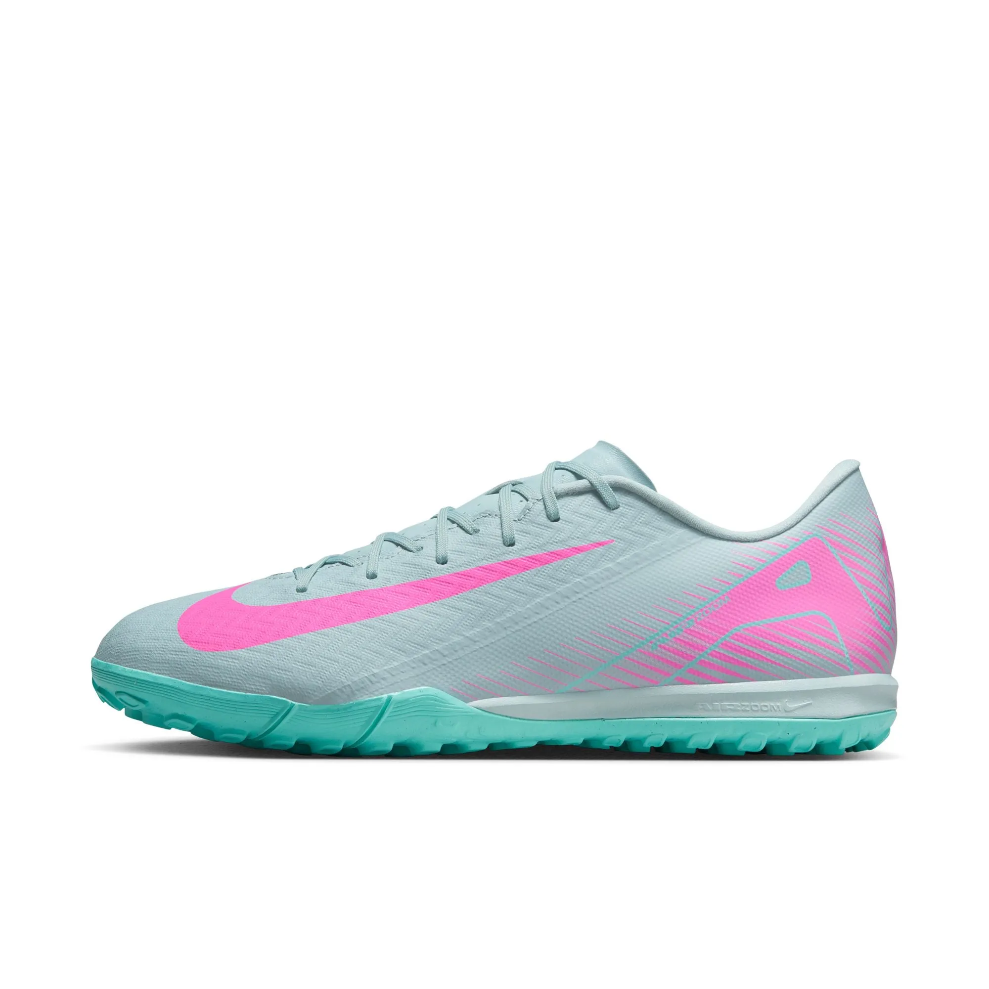 Nike Zoom Mercurial Vapor 16 Academy TF Turf Soccer Shoes- Ocean Cube/Pink Blast