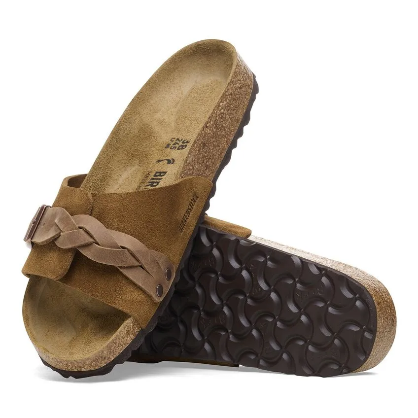 Oita Braided - Mink Oiled Leather and Suede||Oita tresse - Sude et cuir huil vison