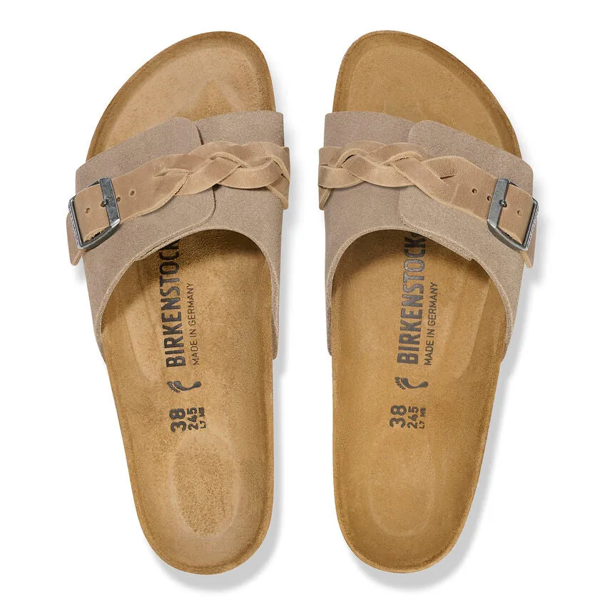 Oita Braided - Taupe Oiled Leather and Suede||Oita tresse - Sude et cuir huil taupe