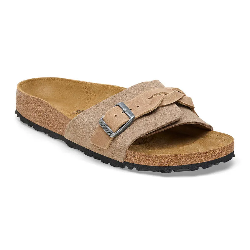 Oita Braided - Taupe Oiled Leather and Suede||Oita tresse - Sude et cuir huil taupe