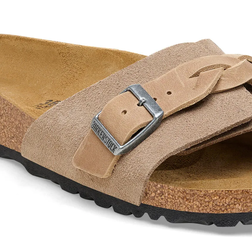 Oita Braided - Taupe Oiled Leather and Suede||Oita tresse - Sude et cuir huil taupe