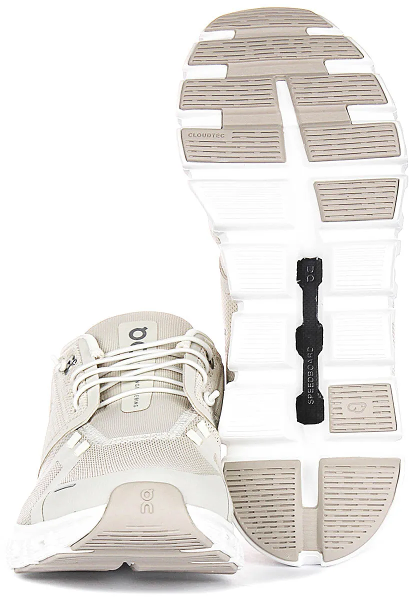 On Running Cloud 6 In Pearl White For Women