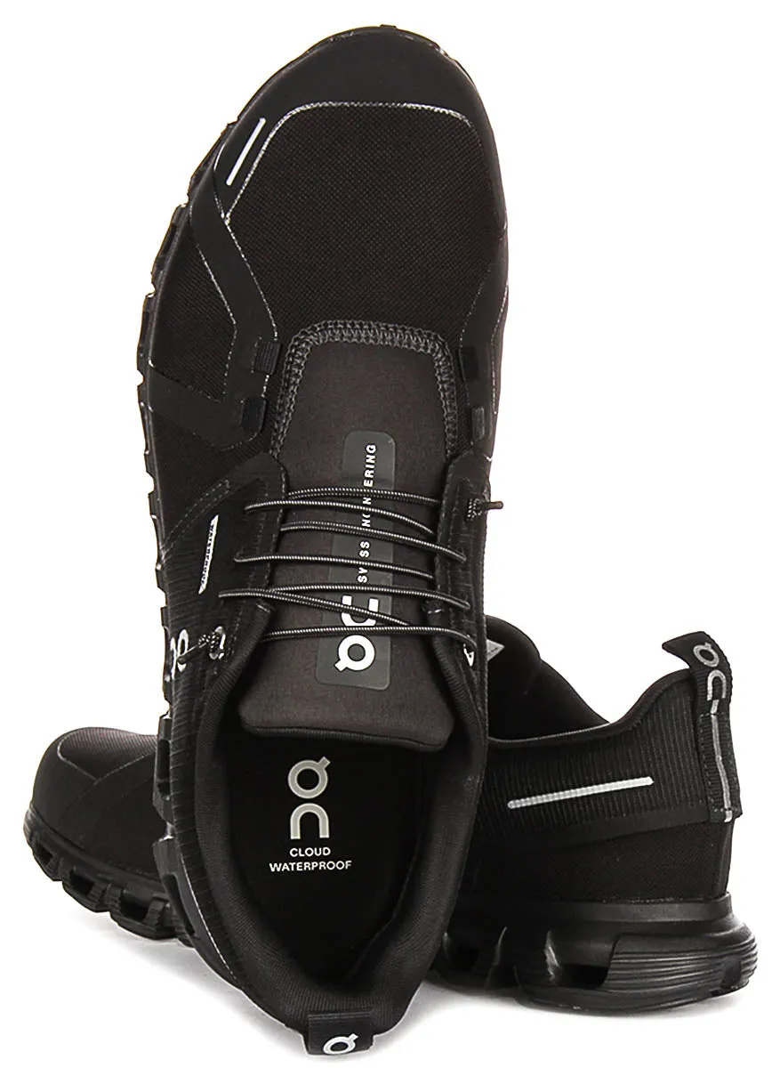 On Running Cloud 6 Waterproof In Black Black For Women