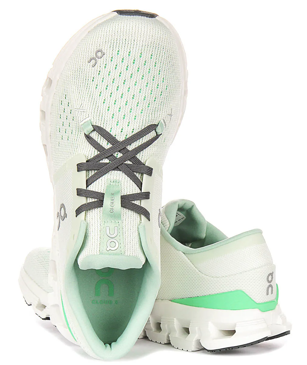 On Running Cloud X 4 In Lime Green For Women
