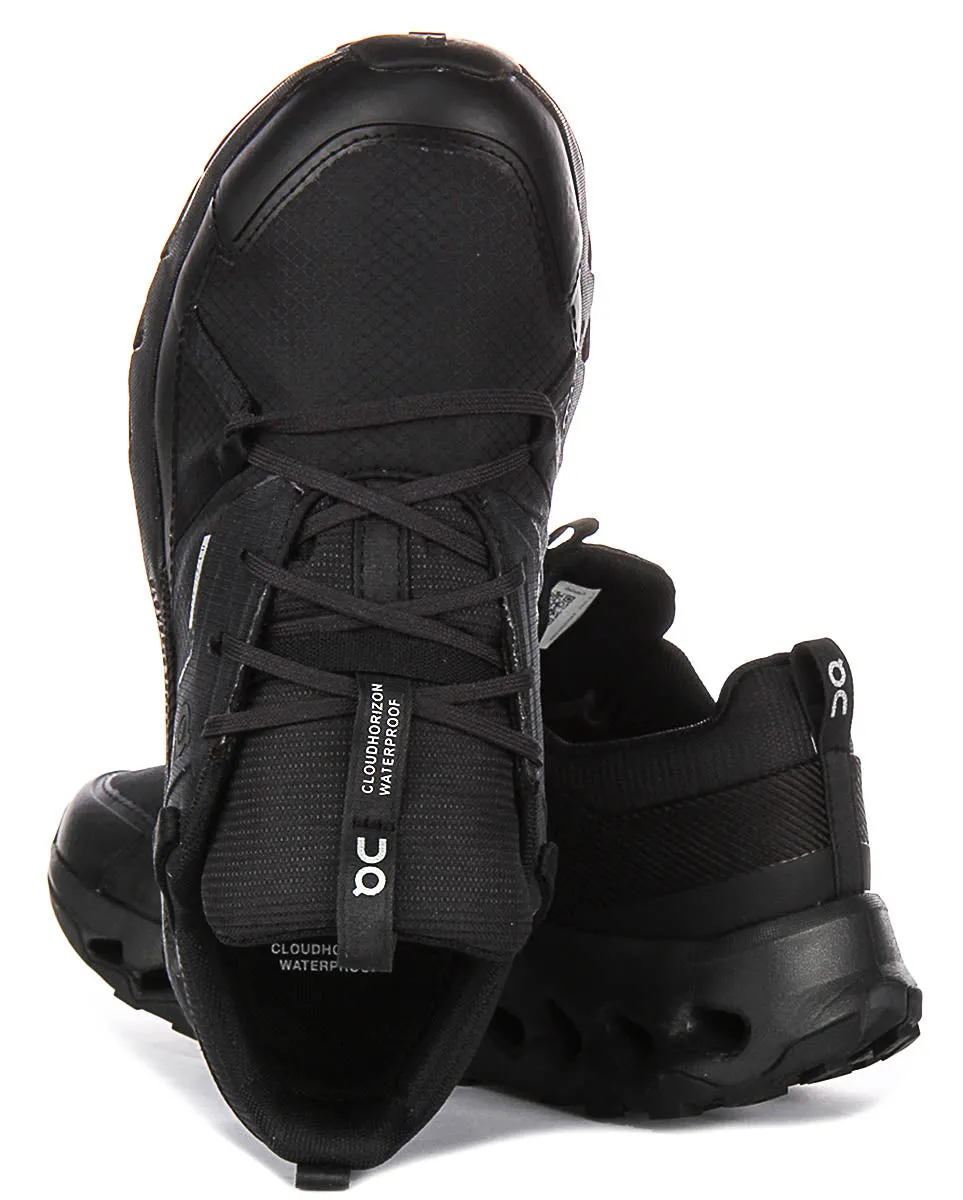 On Running Cloudhorizon Waterproof In Black For Women