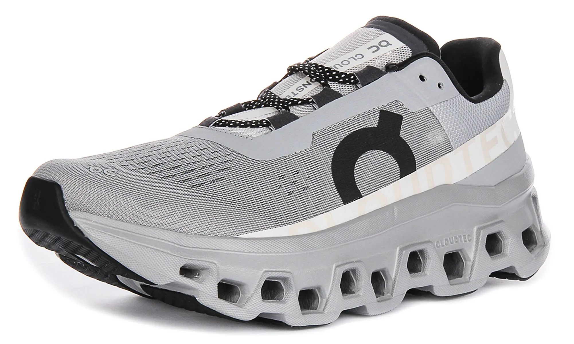On Running Cloudmonster In Grey Black For Men