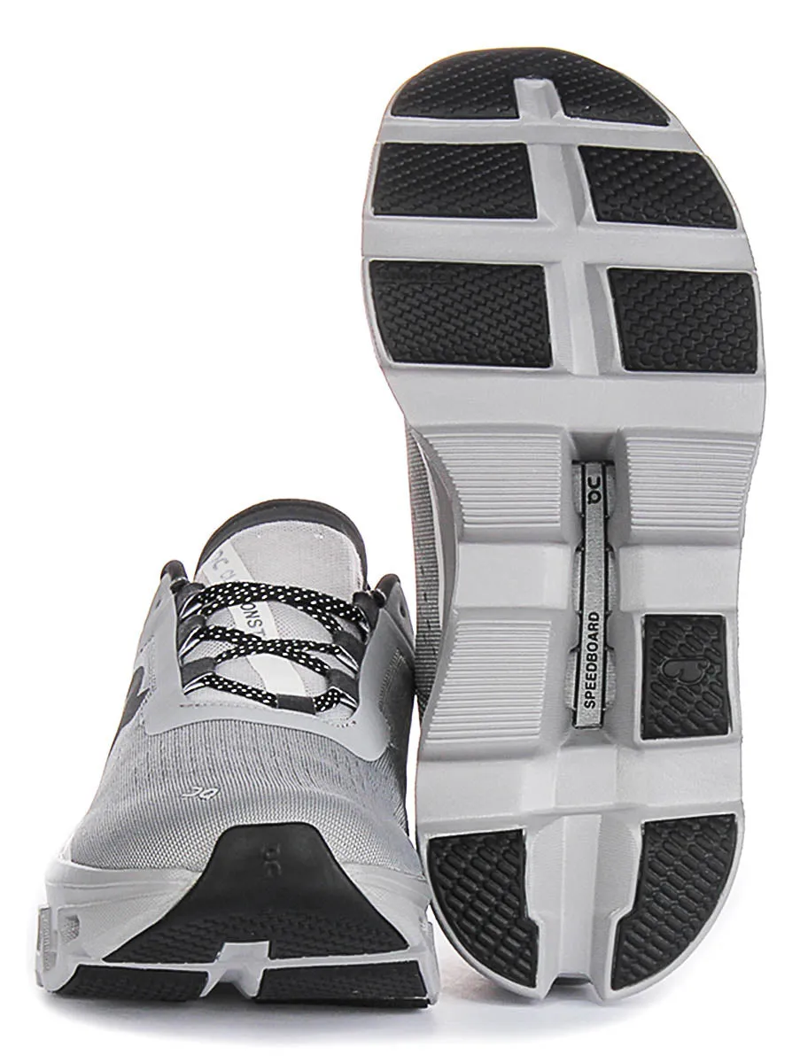 On Running Cloudmonster In Grey Black For Men