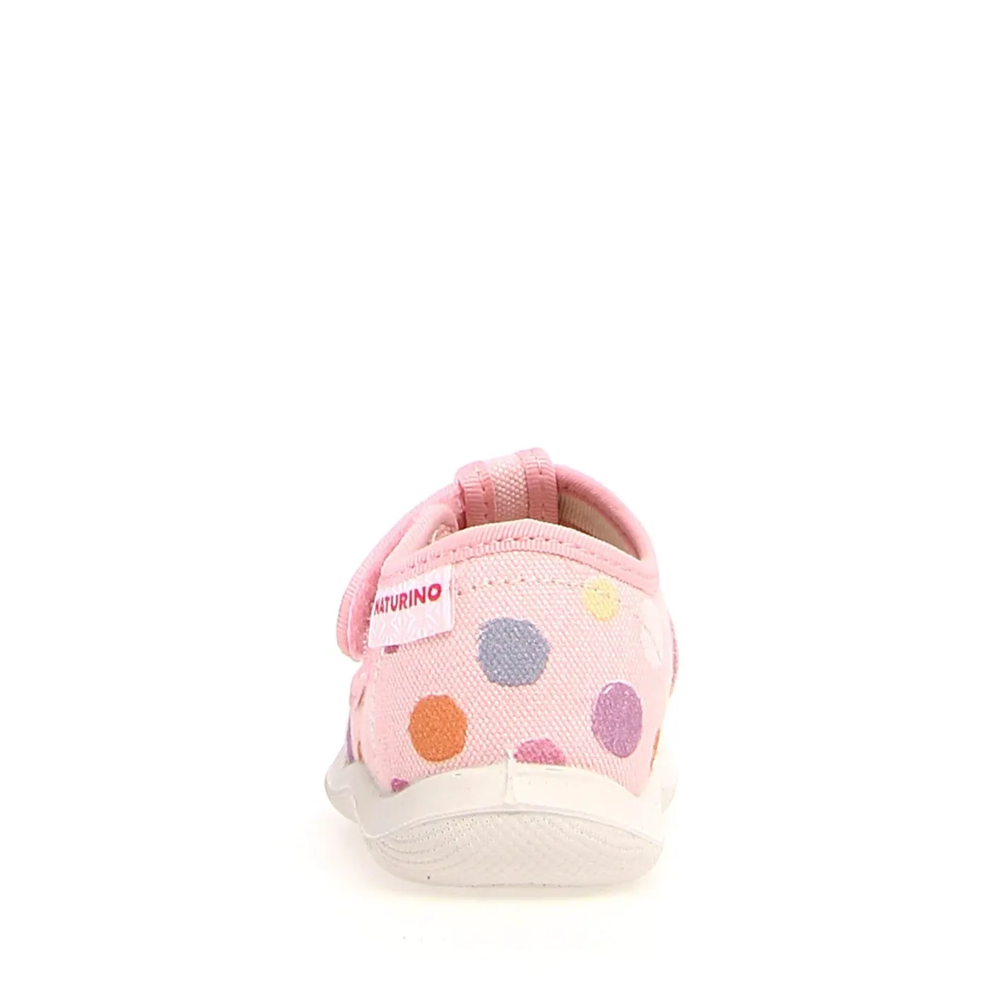 Paros - Polka Dot Pink Multi Canvas||Paros - Canvas rose  pois multicolores