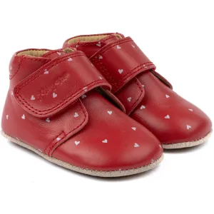 Pom Pom Heart Beginners Shoe Velcro Print