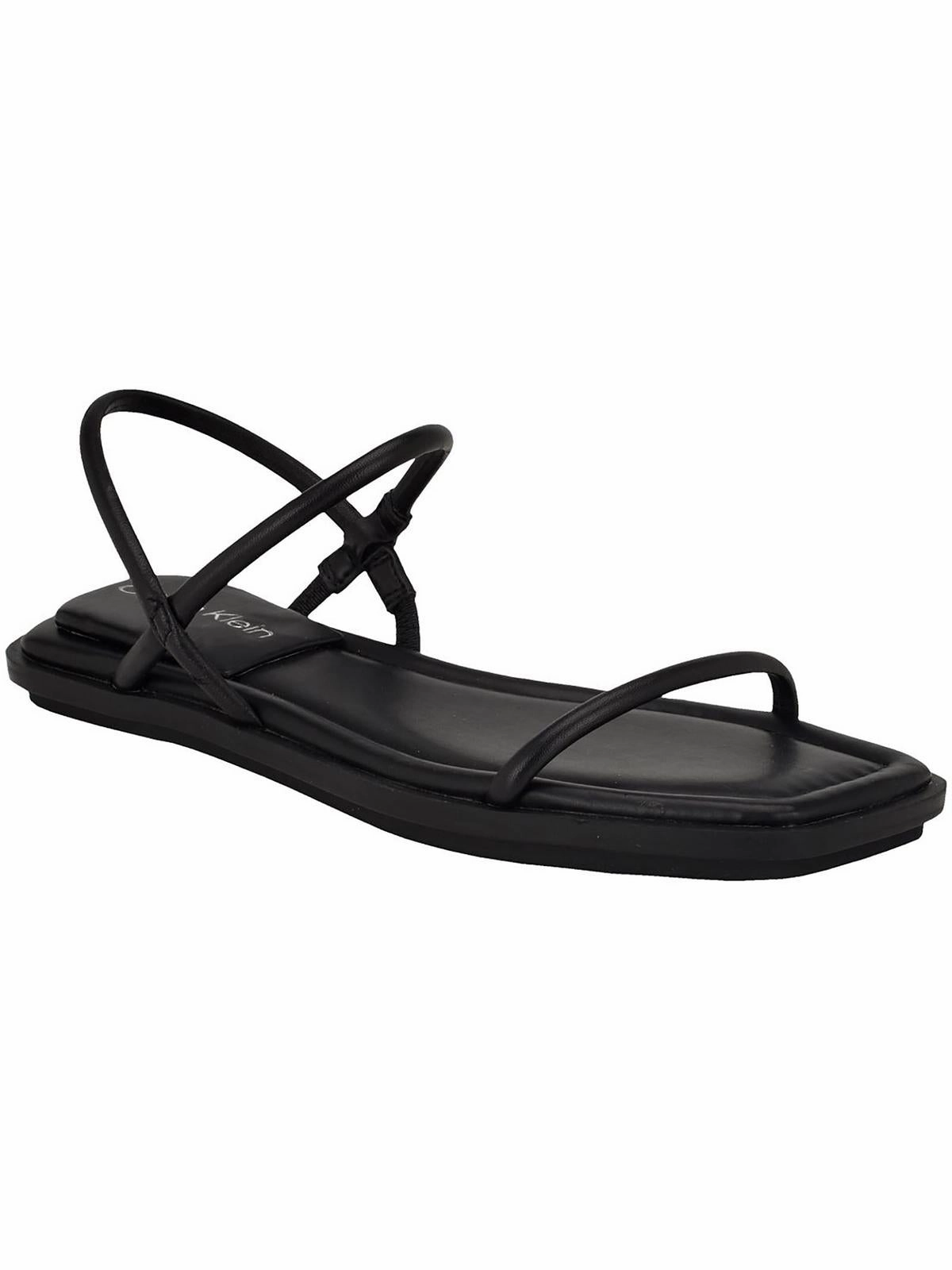 Prue Womens Faux Leather Strappy Ankle Strap