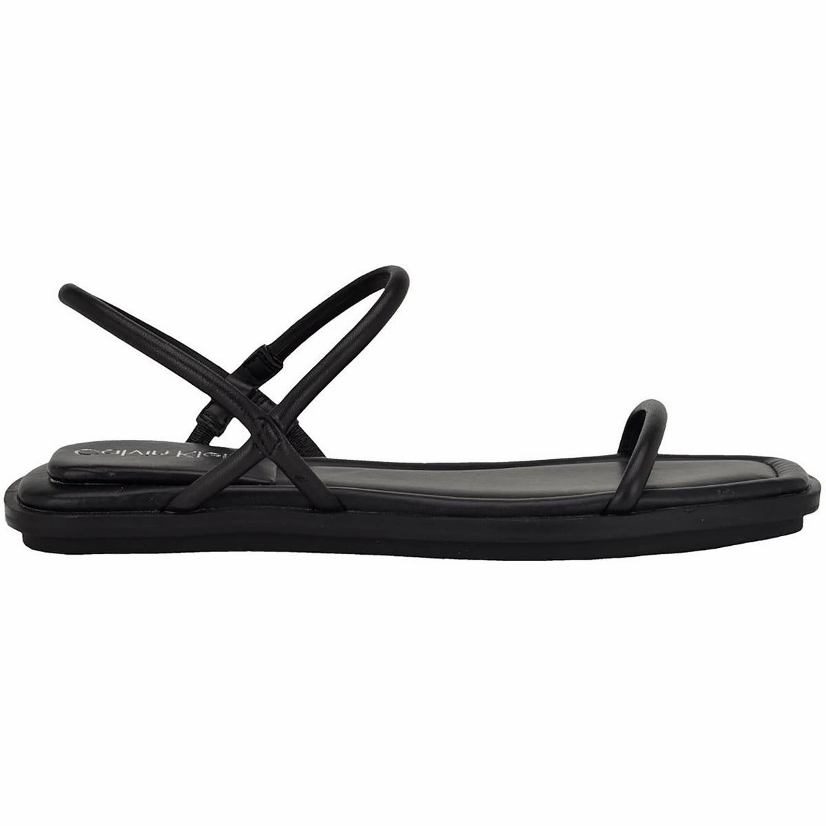 Prue Womens Faux Leather Strappy Ankle Strap
