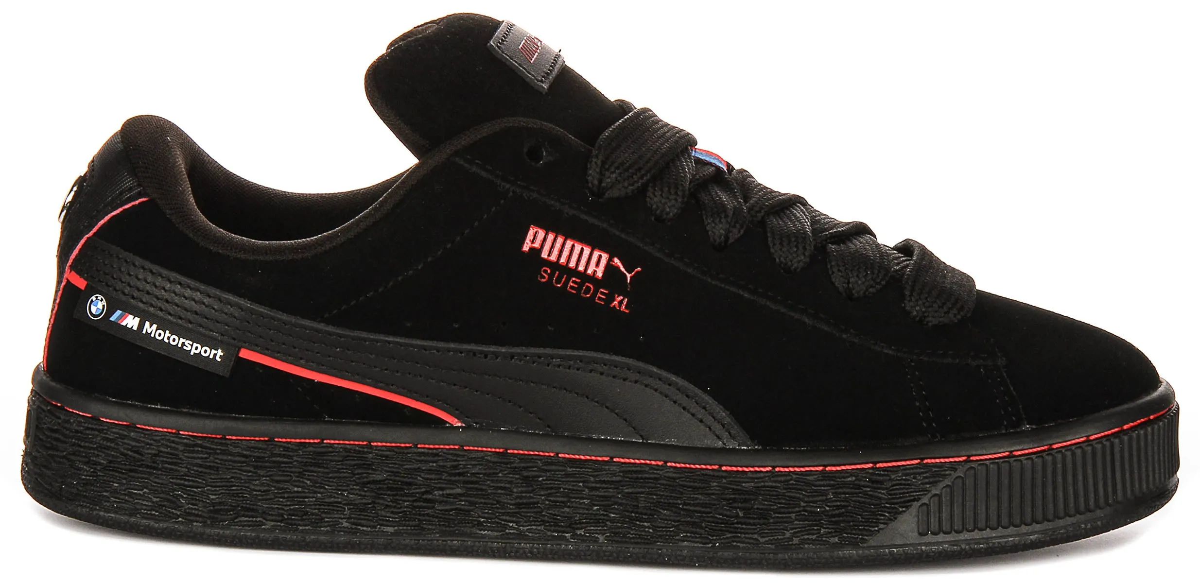Puma X BMW Suede XL In Black Red