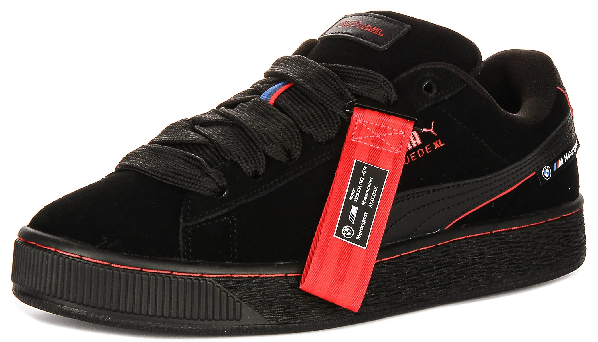 Puma X BMW Suede XL In Black Red